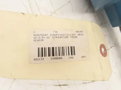 Rosemount 0183P21K2CT0J120T Temperature Sensor 38"Probe 1/2"NPT Model 79 Head