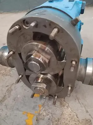 SPX Flow model 018U1 stainless steel positive displacement pump