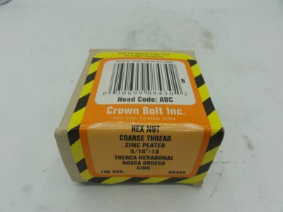 NEW CROWN BOLT INC. 08430