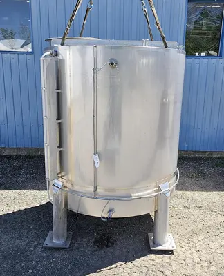 Used ADI Laval 1100 Gallon Tank, 304 Stainless Steel