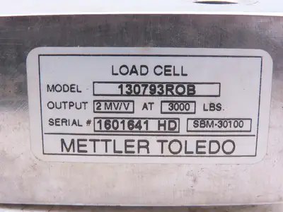 Mettler Toledo 130793R0B Weigh Scale Load Cell 3000 Lb SBM-30100