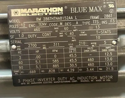 USED MARATHON 8M286THTNA8152AAL
