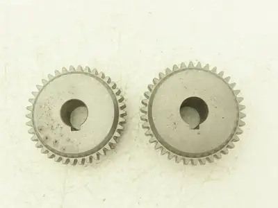 Gear Coupling With Nylon Sleeve Set 18mm Bore Both Sides 1/4" Keyway