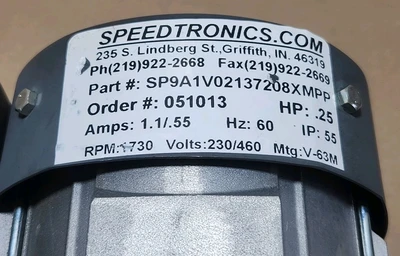 NEW Speedtronics SP9A1V02137208XMPP