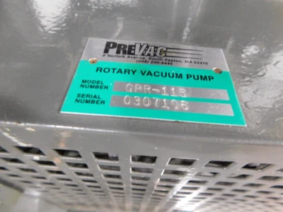 Used PREVAC GPRBDT-115-N Vacuum Pumps Ohio US | Equipment Recovery Corp. #1330529
