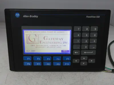 Allen Bradley 2711-B5A5 PanelView 550 HMI Control Panel Ser H FRN 4.48 100-240V
