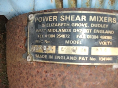 5.5 kW Power Shear Mixers Bottom Entry Type 5.5/BL