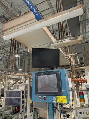 (2) Visual Inspection Tables W/ (2) Touchscreen Modules & (2) Acer Monitors