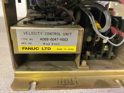 FANUC A06B-6047-H003 VELOCITY CONTROL UNIT