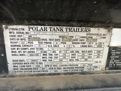 Used 2012 POLAR 406 Tanker Trailers Texas US | MCO Truck & Equipment #1513759