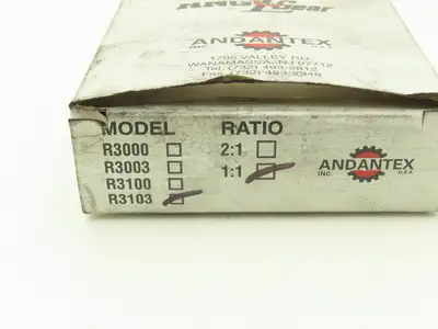 Andantex AnglGear R3103 Right Angle Gearbox Drive 3-Way 1:1 Ratio 3/8" Shaft