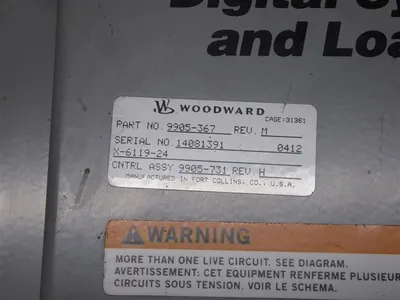 Woodward 9905-367 Digital Synchronizer and Load Control Rev. M Used