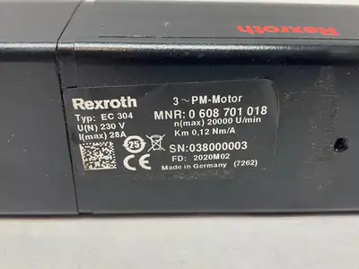 USED BOSCH REXROTH 3~PM SERVO MOTOR EC304 SZ4