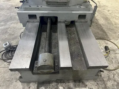 50" X 60" CINCINNATI BICKFORD CROSS SLIDING ROTARTY T-SLOT  MOTORIZED MILL TABLE: STOCK #22529