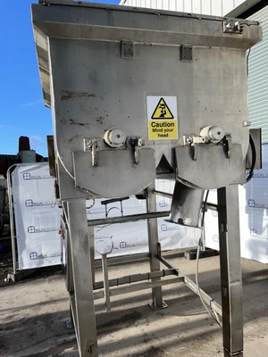 1800L Iozzelli S/S Twin U-Trough Mixer Model BL1800V