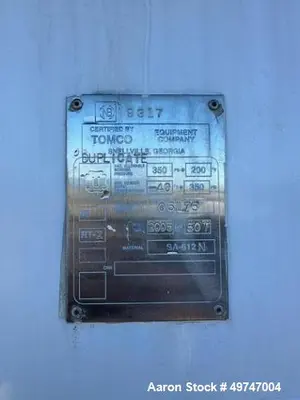 USED TOMCO 50T VERTICAL