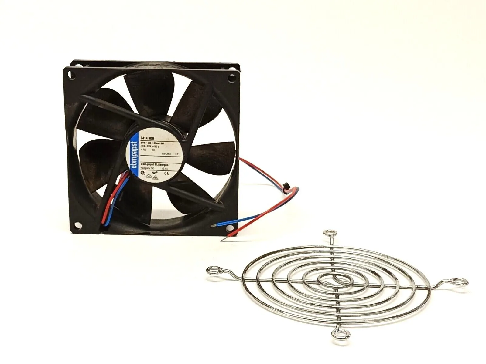 3414 NGH | Ebm-Papst  DC Axial Compact Fan 24V 92x92x25mm CC 3000RPM - Used