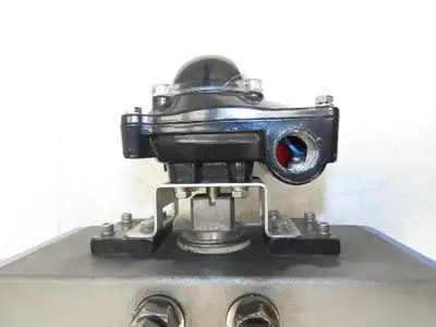 Bi-Torq Pneumatic Actuated 4" Butterfly Valve 4-Lug 316SS Disc & Limit Switch