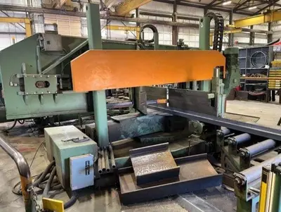 PEDDINGHAUS PCD-1100 BEAM DRILL LINE WITH 1100-510 DG MITER SAW