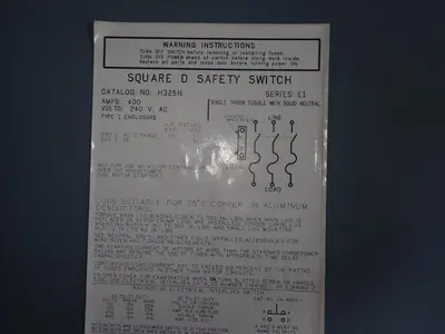 USED SQUARE D H325N