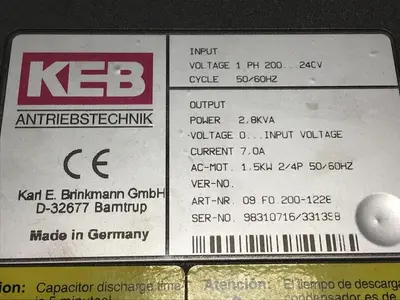 USED KEB 09.F0.200-1228