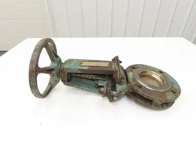 DeZurik 9130847 3" Knife Gate Valve 316 SS Rising Stem