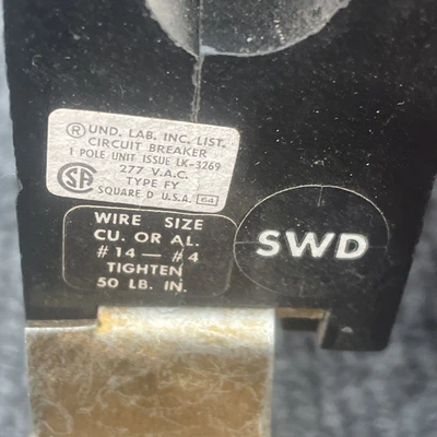 Used Square D FY-14020-B Circuit Breakers California US | Davliegogo LLC #1705663