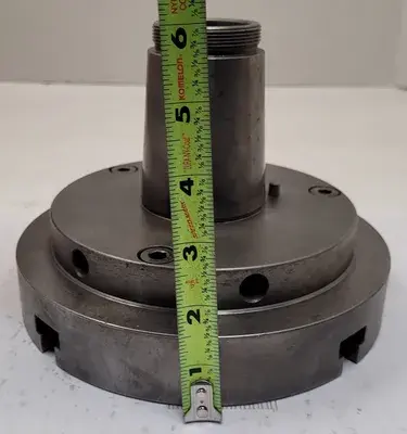 4 JAW LATHE CHUCK, 7-3/4" DIAMETER, 1-1/4" THROUGH HOLE
