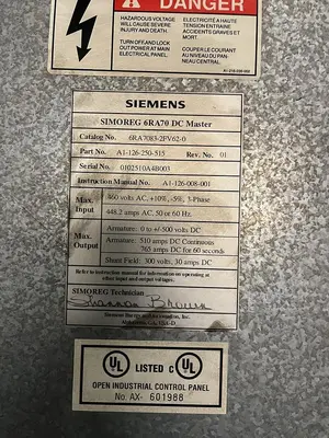 Used SIEMENS 6RA7083-2FV62-0 Speed Drives Ohio US | Surplus Asset Holdings #1207069