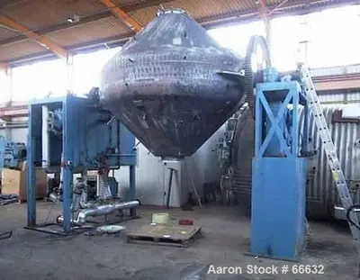 Used Industrial Vacuum Dryer – 8000L Henkhaus, Leybold Heraeus Vacuum Skid
