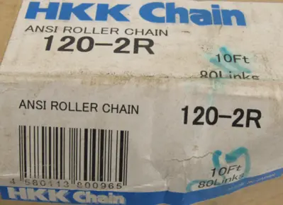 NEW HKK 120-2R ROLLER CHAIN 10FT 80 LINKS