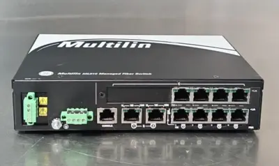 GE Multilin ML 810 Managed Switch Model ML81024VDPC1H1C8X (BIN244)