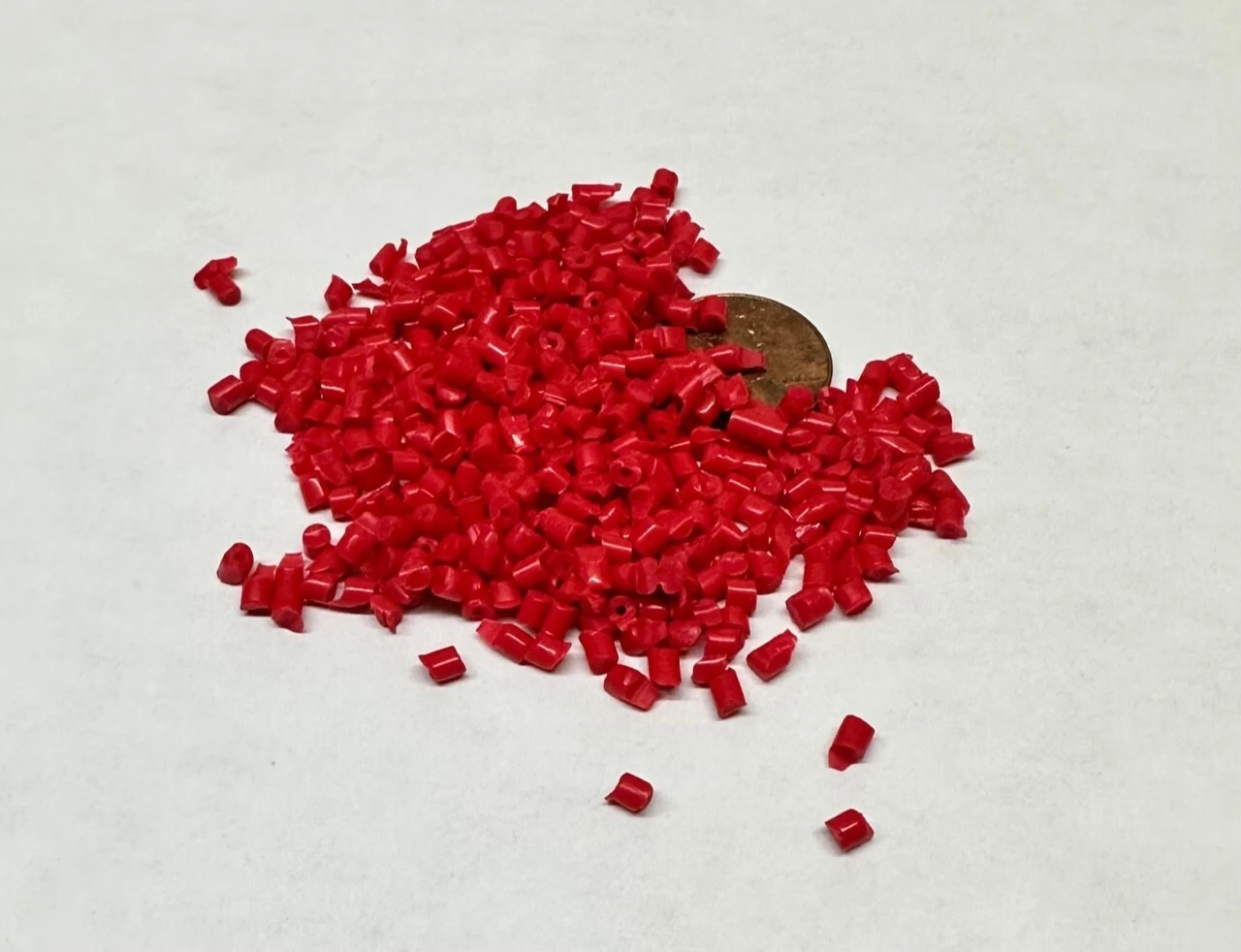 PP Plastic Pellets Polypropylene Resin Material Injection Molding Red 45 Lbs