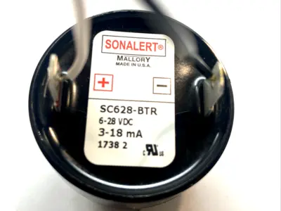 USED MALLORY PANEL ALARM CONTINUOUS BUZZER 6-28VDC