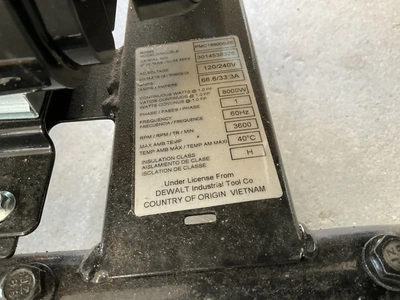 Used DEWALT GEN Portable Generators Michigan US | Miedema Asset Management Group #1330293
