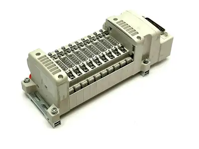 VV5QC11-10N3FD0-D0S | SMC  Pneumatic Manifold Base w/ D-Sub Connector - Used
