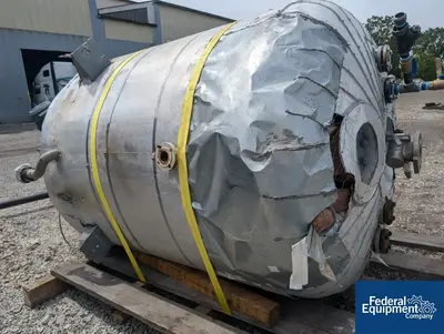 USED De Dietrich 500 Gal DeDietrich Glass Lined Reactor, 100/100#