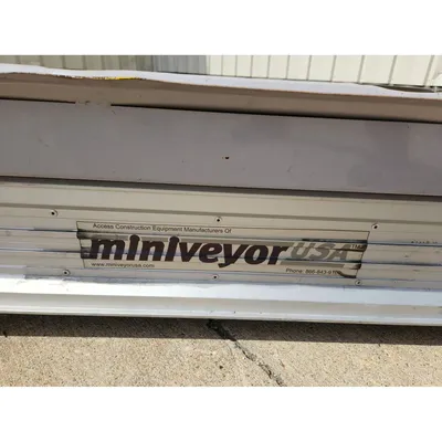 Used 16" Wide x 19'-8" Long Miniveyor Portable Cleated Belt Conveyor