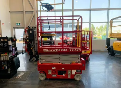 New | in-Stock 2026 MEC MICRO 19-XD ELECTRIC SCISSOR LIFT Scissor Lifters Alberta CA | Adcock Equipment #1417610