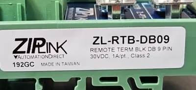 ZipLink ZL-RTB-DB09 Remote Termination Block Loc3E28