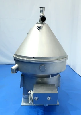Westfalia MSE 500-01-177 warm milk/whey skimmer, 316SS.