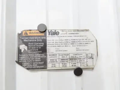 Yale Electric Forklift Steering Column Shroud Cover Off ERC100HHN48TV096