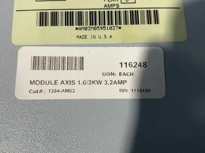 Used ALLENBRADLEY 1394AM03 Servo Controller Parts Ohio US | HGR 24 #1508129