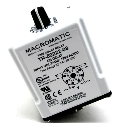 NEW MACROMATIC TR-50222-08 TIME DELAY RELAY TR5022208