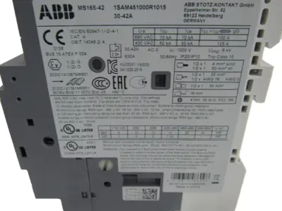 NEW ABB MS165-42 MOTOR STARTER MS16542 30-42 A 1SAM451000R1015