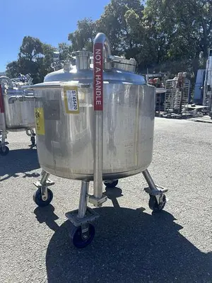 Reactor, 40 Gallon (150 Liters), 316L Stainless Steel, Jacketed, 45 PSI Internal #S745420