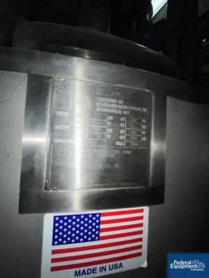 USED Stainless Fabrication 1,200 Gal Stainless Fab Twin Motion Kettle, 304 S/S, 15/150#