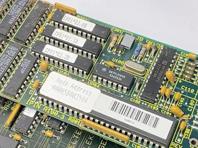 USED ELTEC MODULE BOARD IPCA-A200/1 REV 6 W/ IPIN A100.3 REV H BOARD