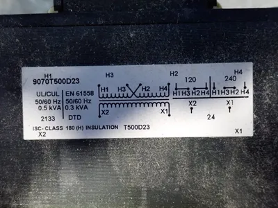 Used SQUARE D 9070T500D23 Transformers Ohio US | HGR 24 #797224