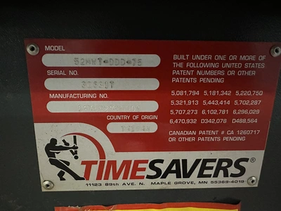 Timesavers Puma 52MWT  Metal Wet sander